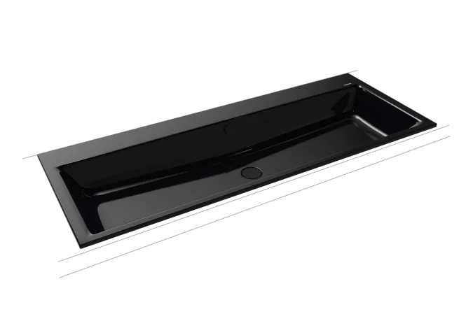 Hovedbilde Kaldewei PURO Mod 3169 Nedfelt Servant, 120x46 cm, Black, 0 kranhull, ...