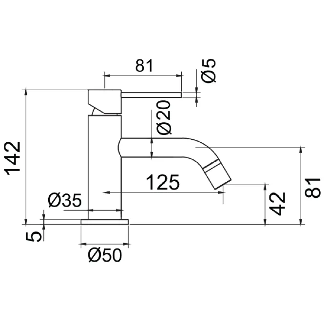 Hovedbilde Scandtap Steel Voyage Servantbatteri
