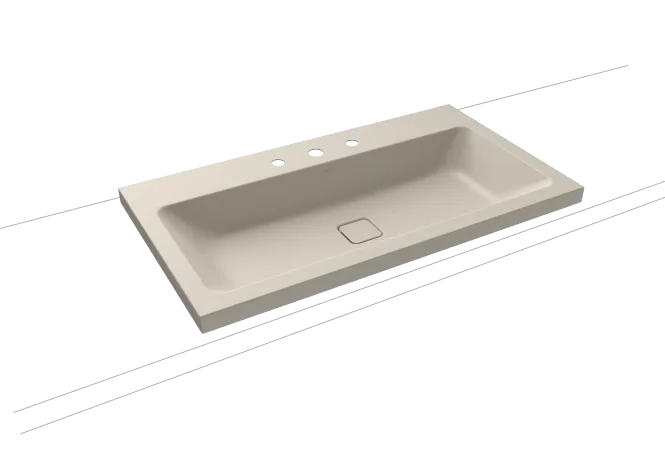 Hovedbilde Kaldewei CONO Mod 3084 Toppmontert Servant, 90x50 cm, Warm Grey 10, 3 ...