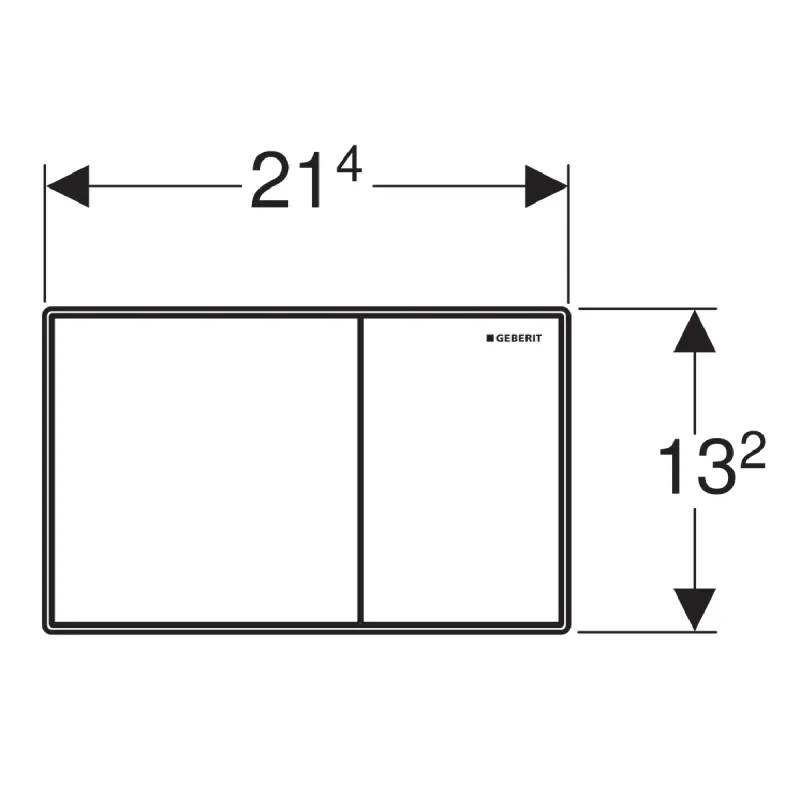 Geberit Sigma 60 betjeningsplate