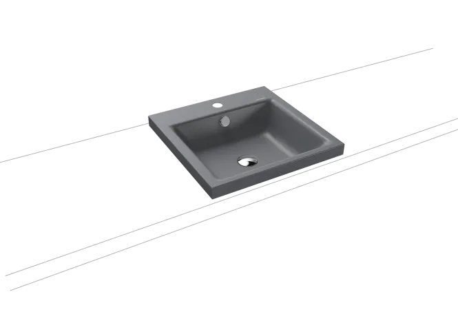 Hovedbilde Kaldewei PURO Mod 3153 Toppmontert Servant, 46x46 cm, Cool Grey 70, 1 ...