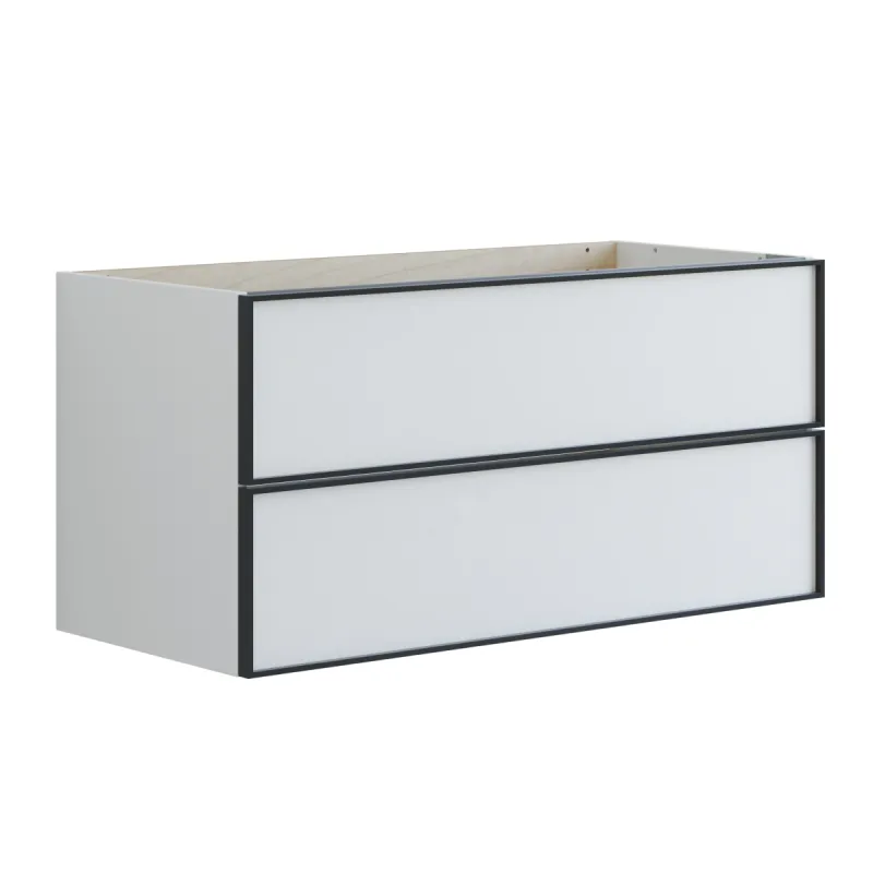 Dansani Inzo Urban Servantskap 100x44 cm med sort ramme for enkel servant