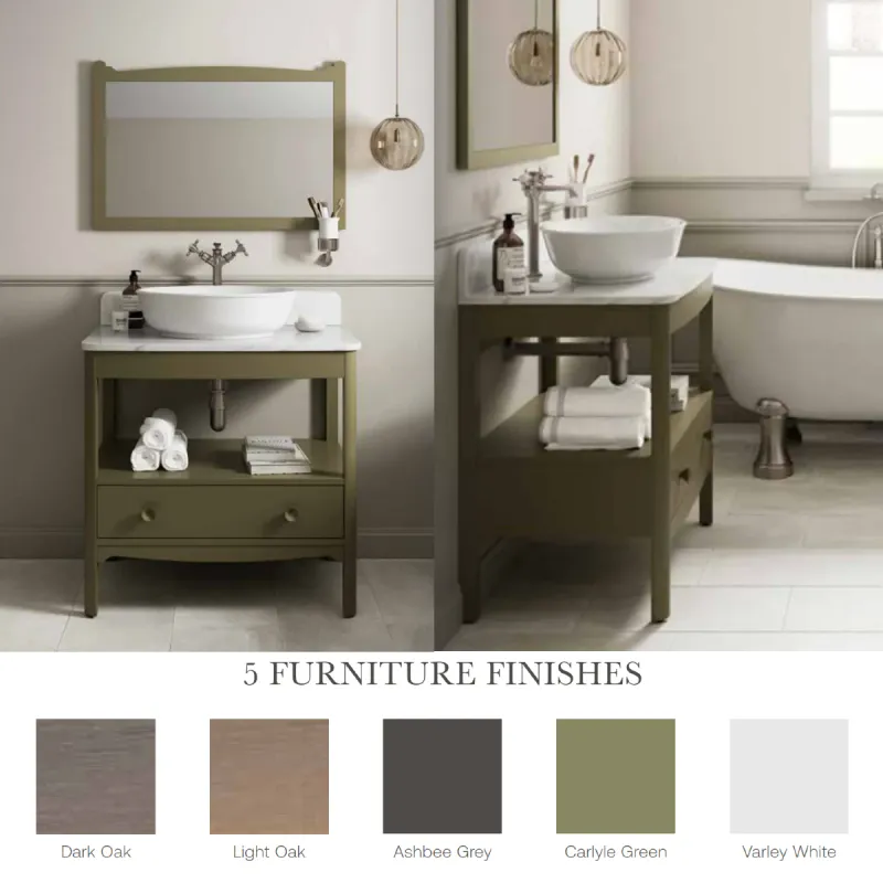 Burlington Guild Servantskap 58 cm med Carrara Benkeplate