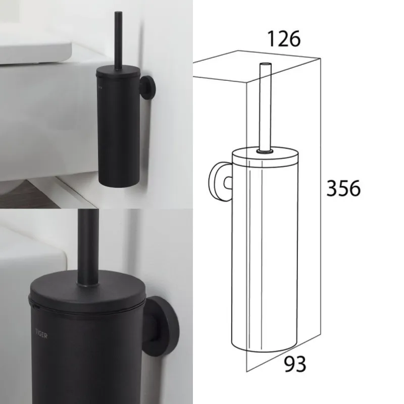 Tiger Boston toalettbørste for vegg