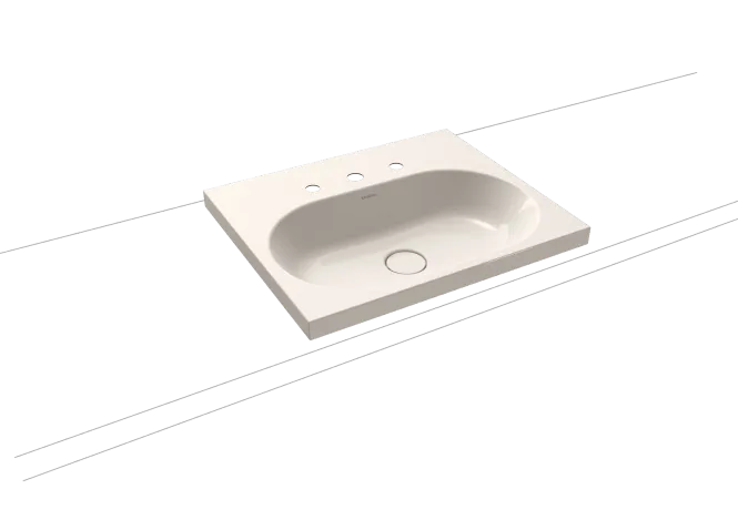 Hovedbilde Kaldewei CENTRO Mod 3055 Toppmontert Servant, 60x50 cm, Pergamon, 3 ...