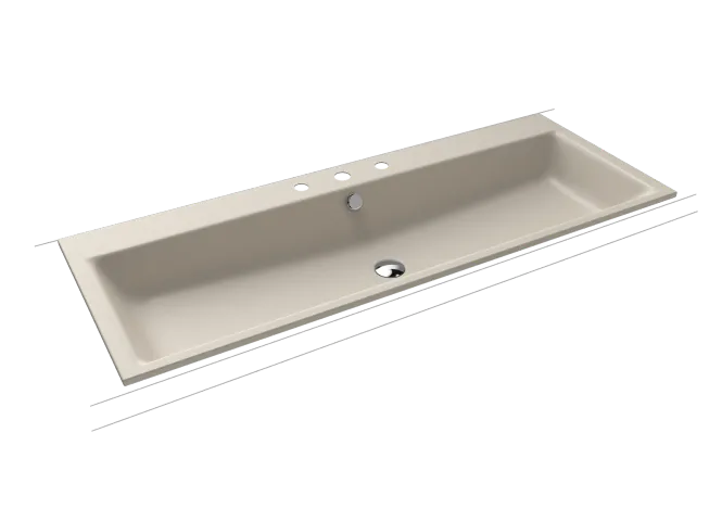Hovedbilde Kaldewei PURO Mod 3169 Nedfelt Servant, 120x46 cm, Warm Grey 10, 3 ...