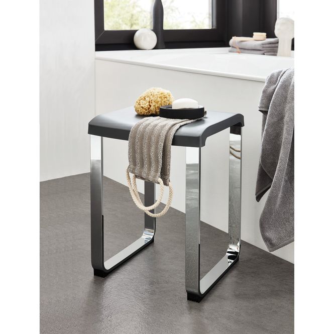 Hovedbilde Smedbo LIVING BASIC Baderomskrakk, Aluminium/Grå