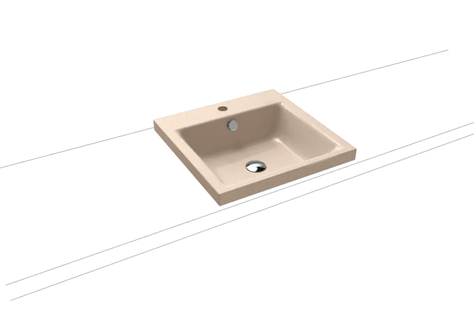 Hovedbilde Kaldewei PURO Mod 3153 Toppmontert Servant, 46x46 cm, Bahama Beige, 1 ...