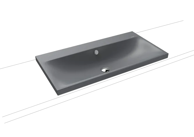 Hovedbilde Kaldewei SILENIO Toppmontert Servant Mod 3041 90x46 cm, Black Matt ...