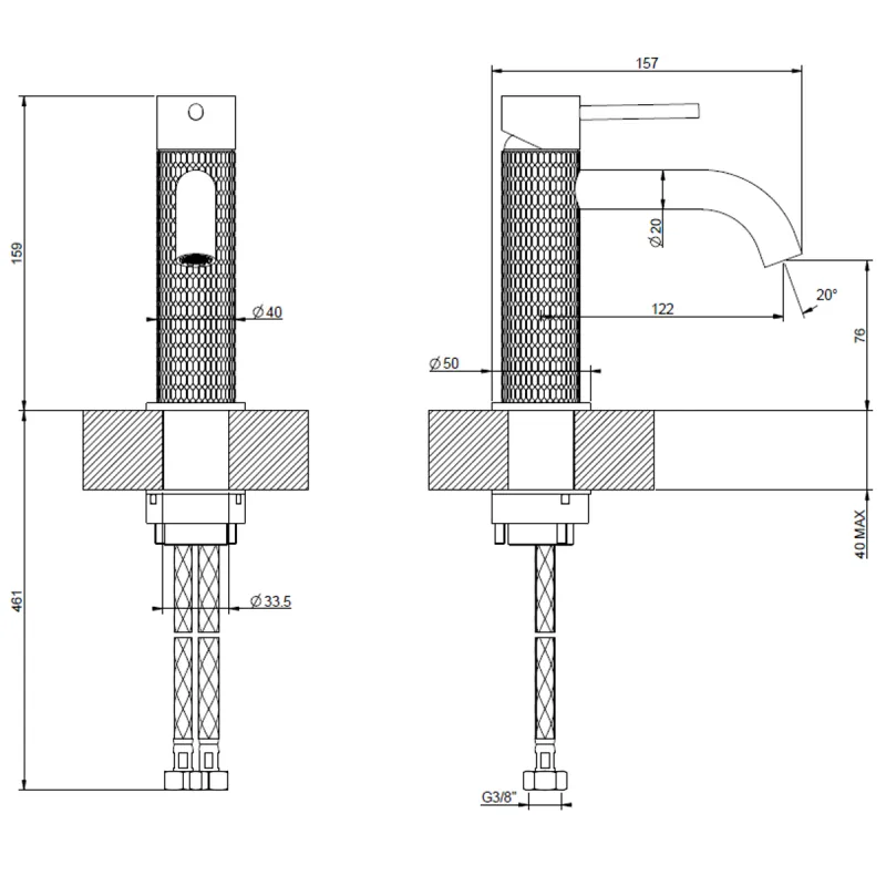 Gessi 316 Meccanica servantbatteri