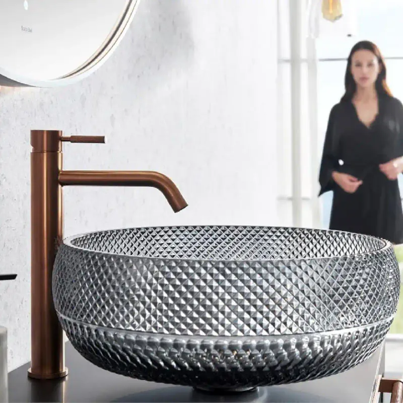 Scala Bad Celino servant ø42 cm toppmontert glass