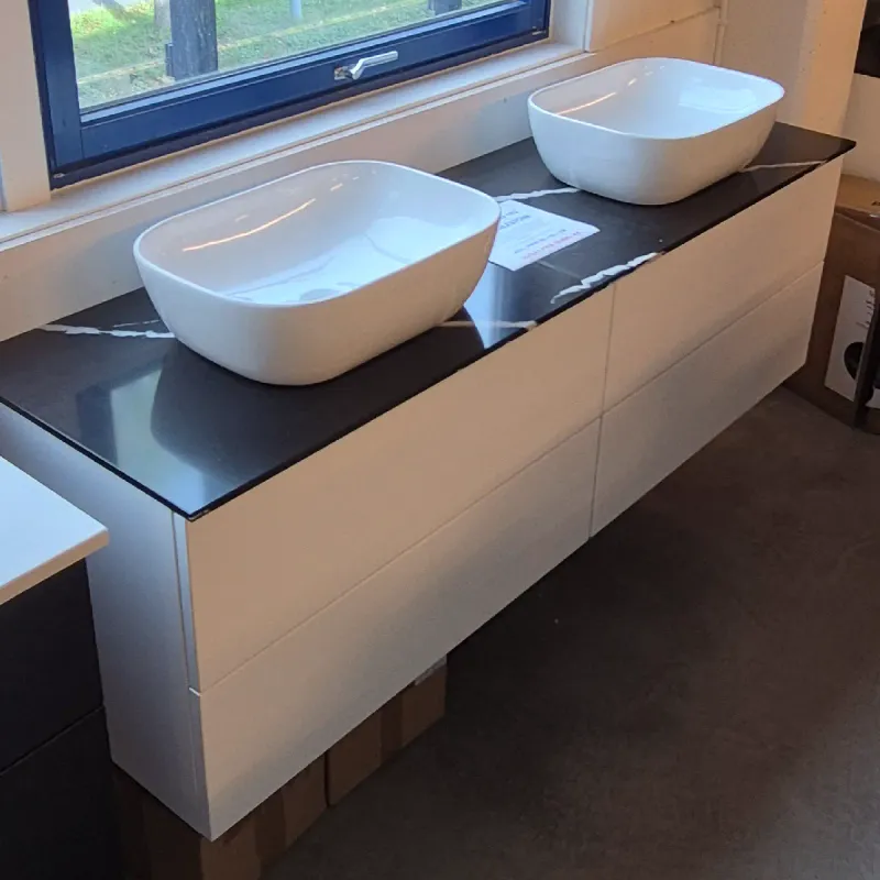 OUTLET: Dansani Inzo 160 cm baderomsmøbel og servanter hvit