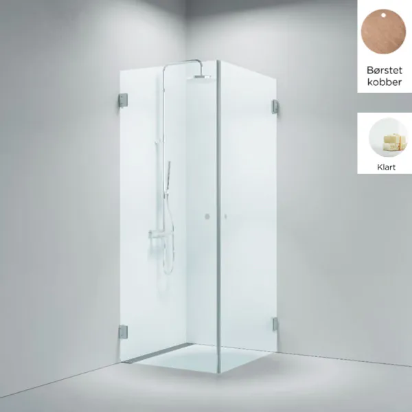 Hovedbilde OUTLET: Strømberg Lucca 120 Dusjhjørne 90x90 cm – Børstet ...