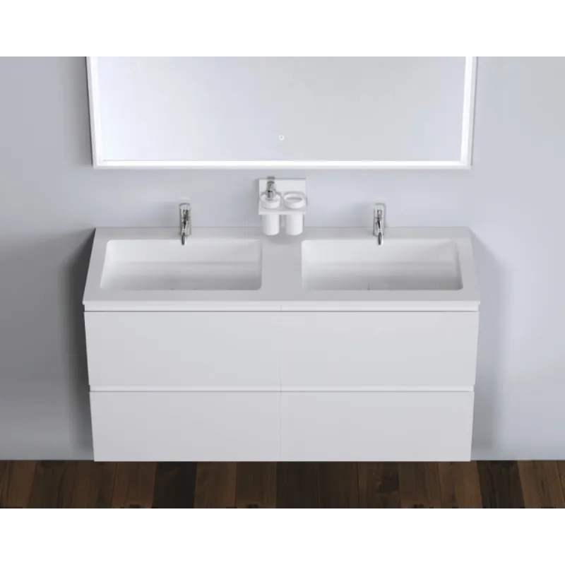 Copenhagen Bath Malmö 120 cm servantskap - med dobbel servant