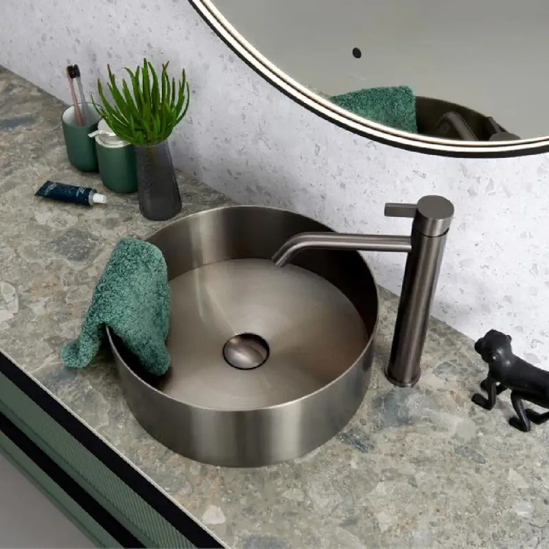 Scala Bad Viola servant ø36 cm toppmontert rustfritt stål