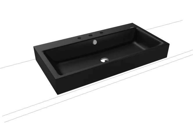 Hovedbilde Kaldewei PURO Mod 3158 Toppmontert Servant, 90x46 cm, Cool Grey 90, 3 ...