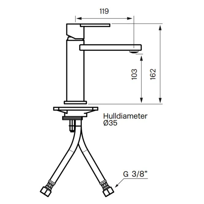 Hovedbilde Tapwell LIN071 servantbatteri