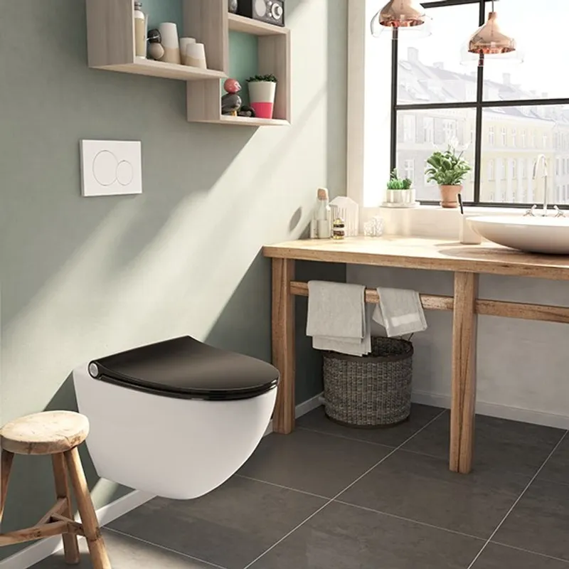 Pressalit Sway Norden 1030 Toalettsete Matt Sort