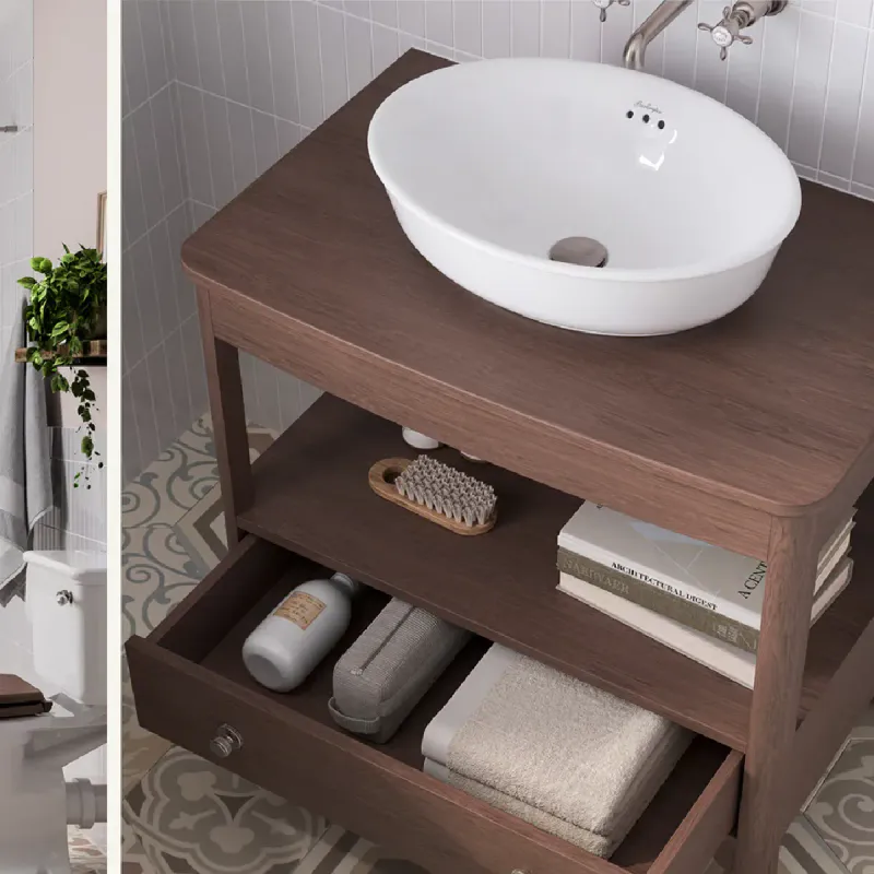 Burlington Guild Servantskap 52 cm med Eik Benkeplate