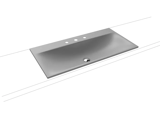 Hovedbilde Kaldewei SILENIO Nedfelt Servant Mod 3038 90x46 cm, Cool Grey 30, 3 ...