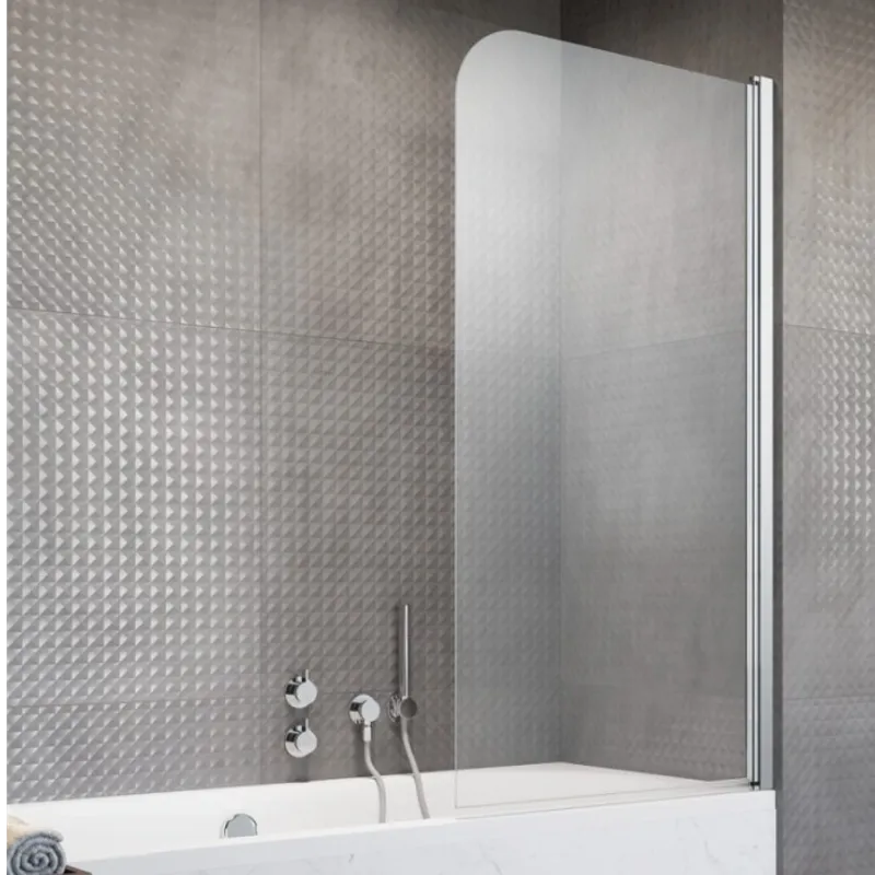 OUTLET: Strømberg Savona 70 cm Badekarvegg Krom/Klart