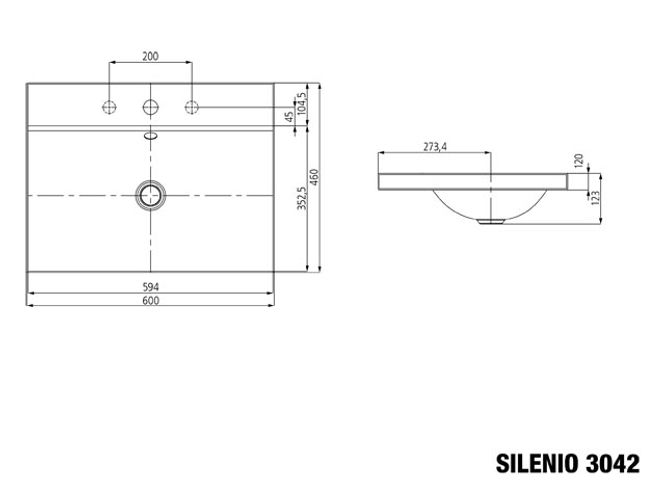 Hovedbilde Kaldewei SILENIO Toppmontert Servant Mod 3042 60x46 cm, Alpine White, ...