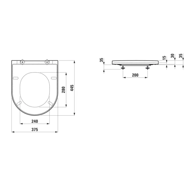 Hovedbilde Laufen Kartell Toalettsete med Soft close og Quick release