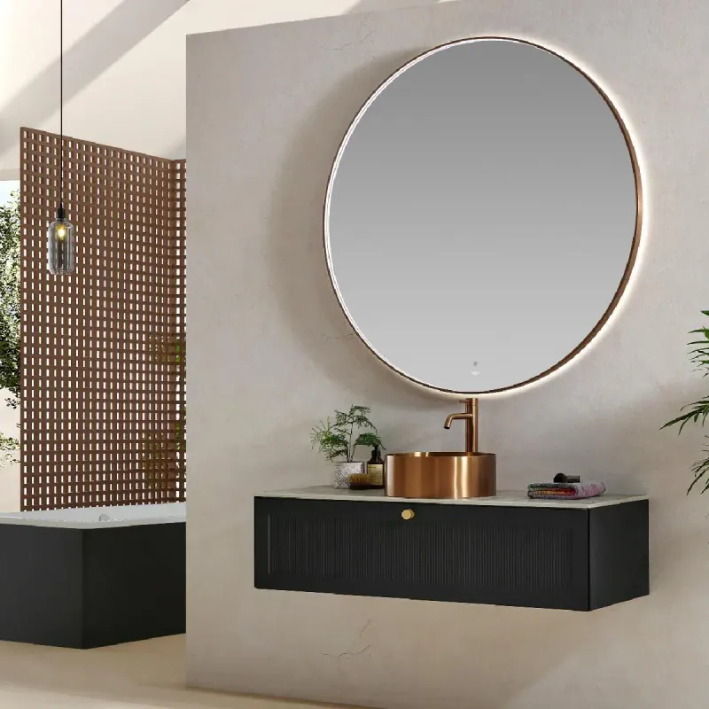 Scala Bad Minori speil ø90-120 cm med belysning