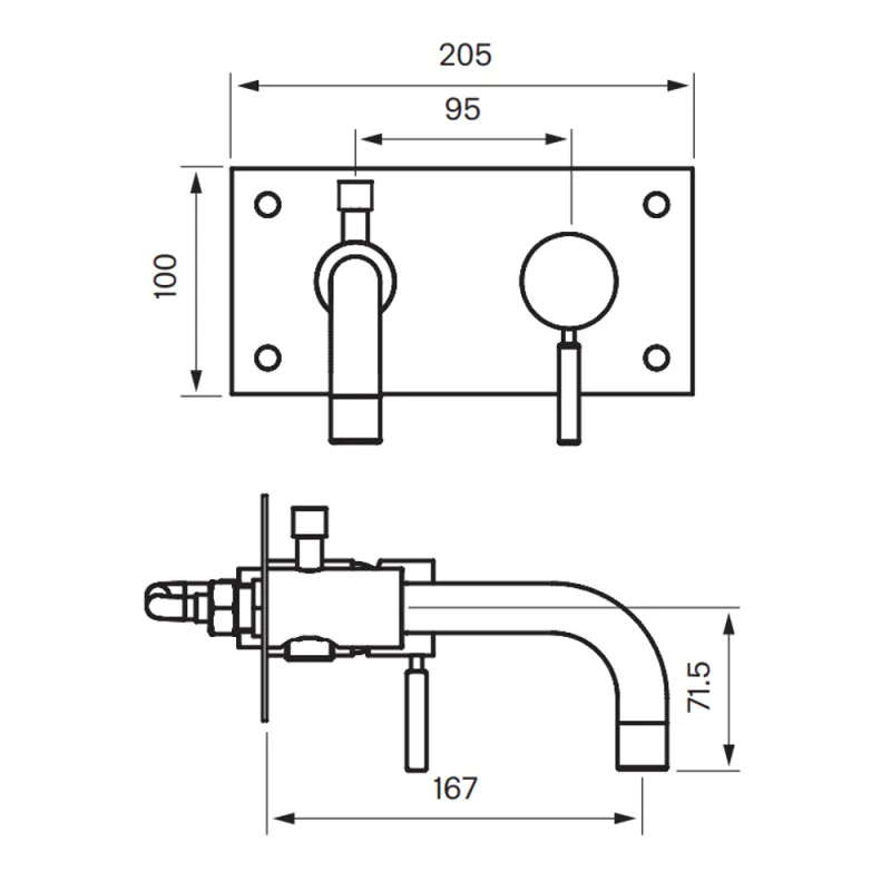 Tapwell BOX026 badekarbatteri innebygd