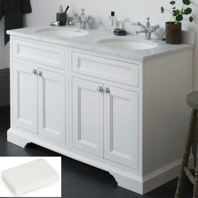 Burlington Servantskap med Benkeplate og Servant 130x55 cm 
