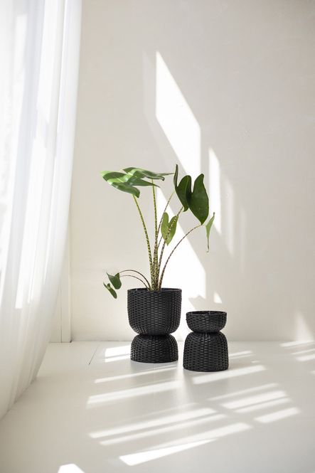 Hovedbilde Handed By Planter diabolo kurv Sort mellomstor