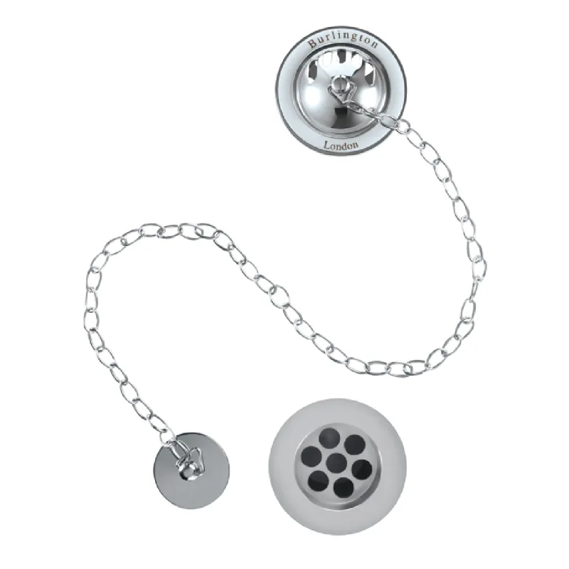 Burlington W3 av- og overløpssett med bunnventil og kjede