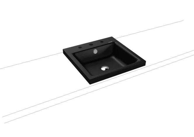 Hovedbilde Kaldewei PURO Mod 3153 Toppmontert Servant, 46x46 cm, Black Matt 100, ...