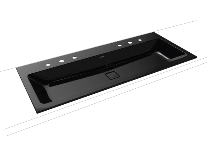 Hovedbilde Kaldewei CONO Mod 3082 Dobbel Nedfelt Servant, 120x50 cm, Black, 2 x ...