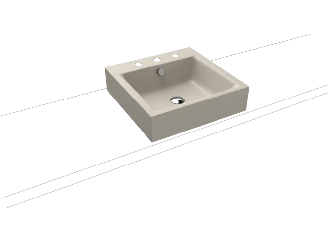Hovedbilde Kaldewei PURO Mod 3156 Toppmontert Servant, 46x46 cm, Warm Grey 10, 3 ...