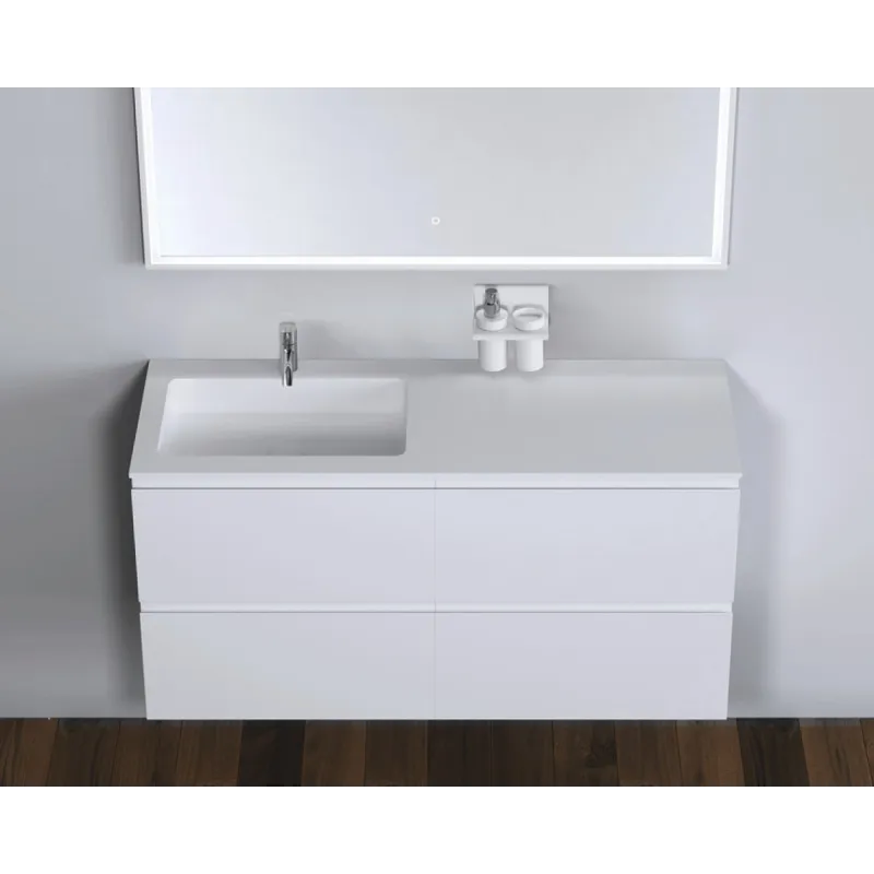 Copenhagen Bath Malmö 120 cm servantskap - med venstre servant