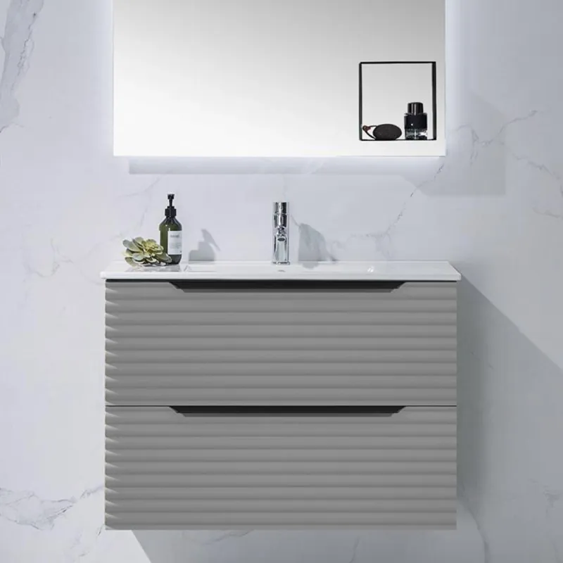 Scala Bad Frontpanel for Como grunnmøbel - Buet liggende spiler