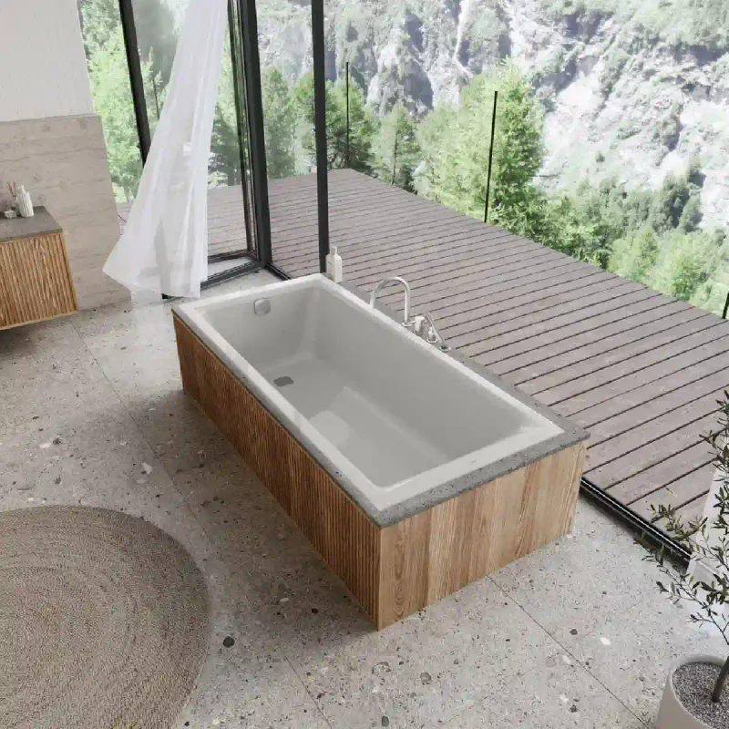 Kaldewei PURO NEXT Mod 1424 Innebygd Badekar 170x75 cm