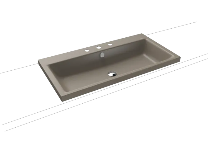 Hovedbilde Kaldewei PURO Mod 3155 Toppmontert Servant, 90x46 cm, Warm Grey 60, 3 ...