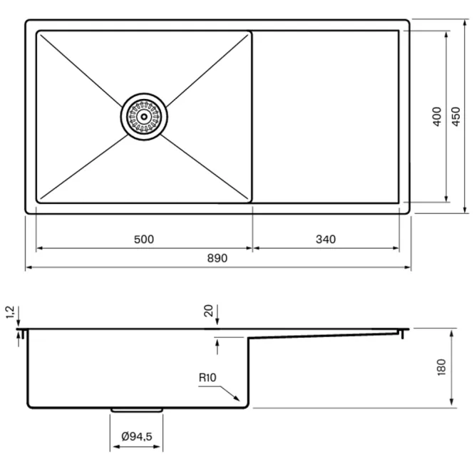 Hovedbilde Tapwell TA8140 kjøkkenkum
