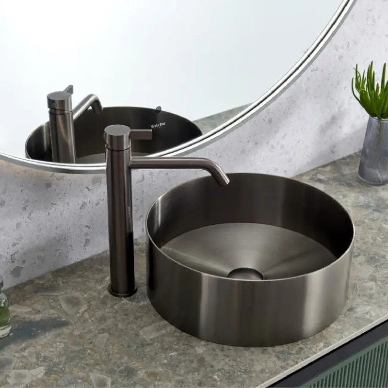 Scala Bad Viola servant ø36 cm toppmontert rustfritt stål