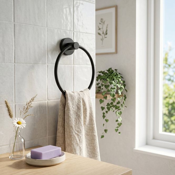 Hovedbilde Smedbo HOME Håndklering, Sort