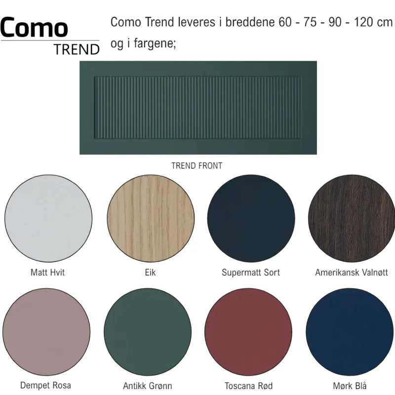 Scala Bad Frontpanel for Como grunnmøbel - Trend