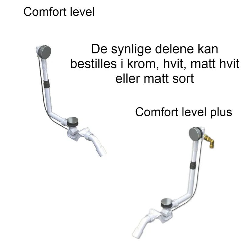 Kaldewei PURO DUO Mod 665 Innebygd Badekar 190x90 cm