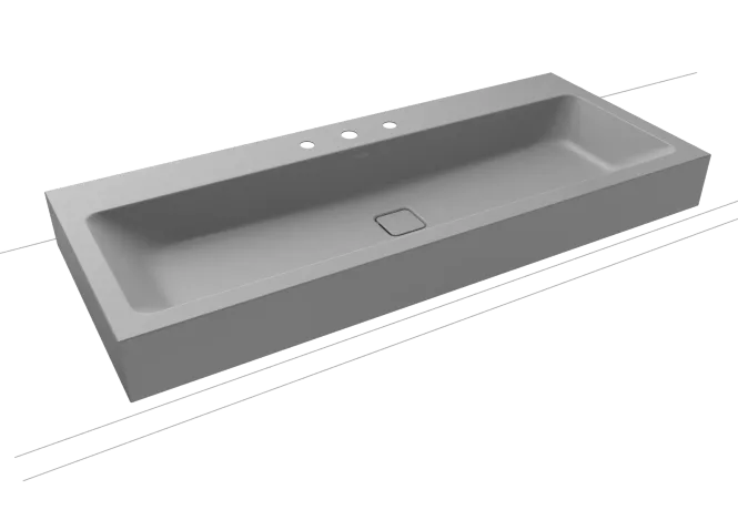 Hovedbilde Kaldewei CONO Mod 3091 Vegghengt Servant, 120x50 cm, Cool Grey 30, 3 ...