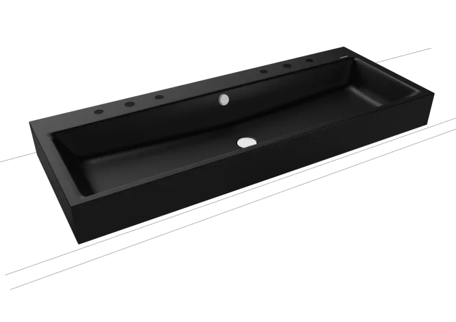 Hovedbilde Kaldewei PURO Mod 3168-D Dobbel Toppmontert Servant, 120x46 cm, Black ...
