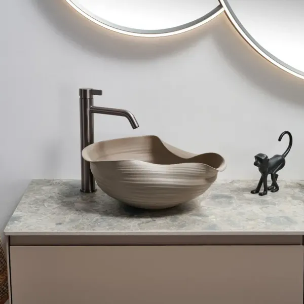 Hovedbilde Scala Bad Handmade ART Vekst Toppmontert Servant 40x35 cm