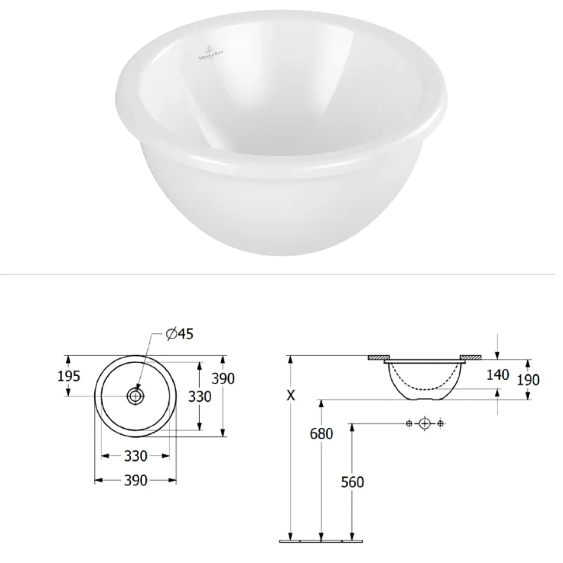 Villeroy & Boch Loop & Friends 33x33 cm servant - underlimt