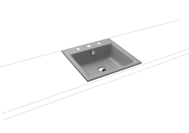 Hovedbilde Kaldewei PURO Mod 3150 Nedfelt Servant, 46x46 cm, Cool Grey 30, 3 ...