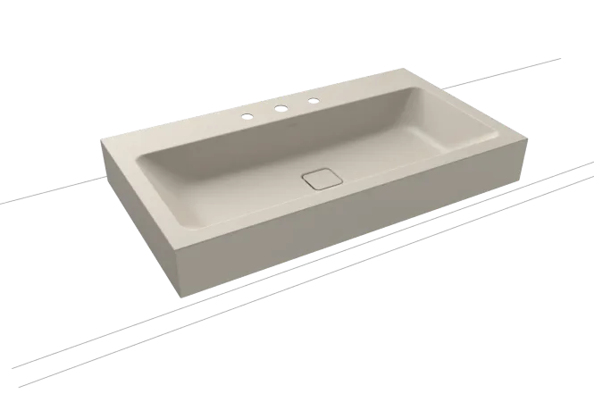 Hovedbilde Kaldewei CONO Mod 3086 Toppmontert Servant, 90x50 cm, Warm Grey 10, 3 ...